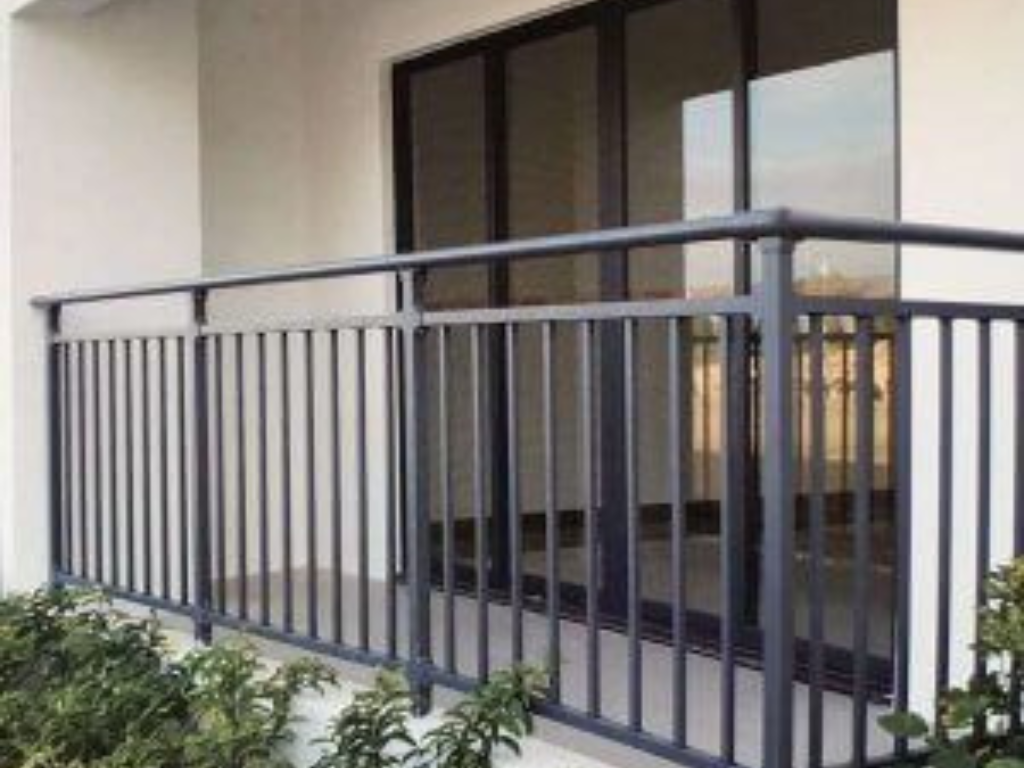 Durable aluminum railing with corrosion-resistant and rust-free finish.